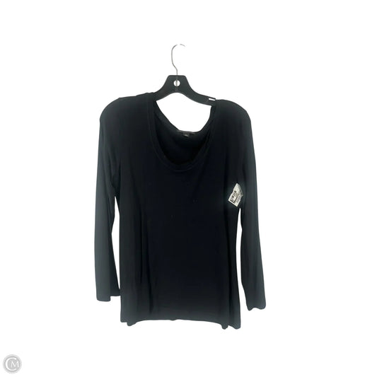 Top Long Sleeve Basic By Christopher Blue In Black, Size: L