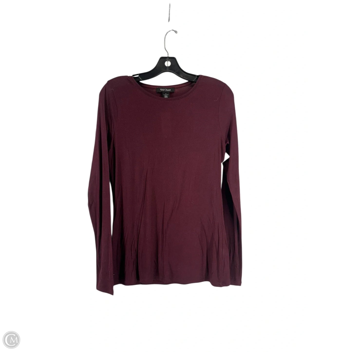 Top Long Sleeve By White House Black Market In Maroon, Size: S