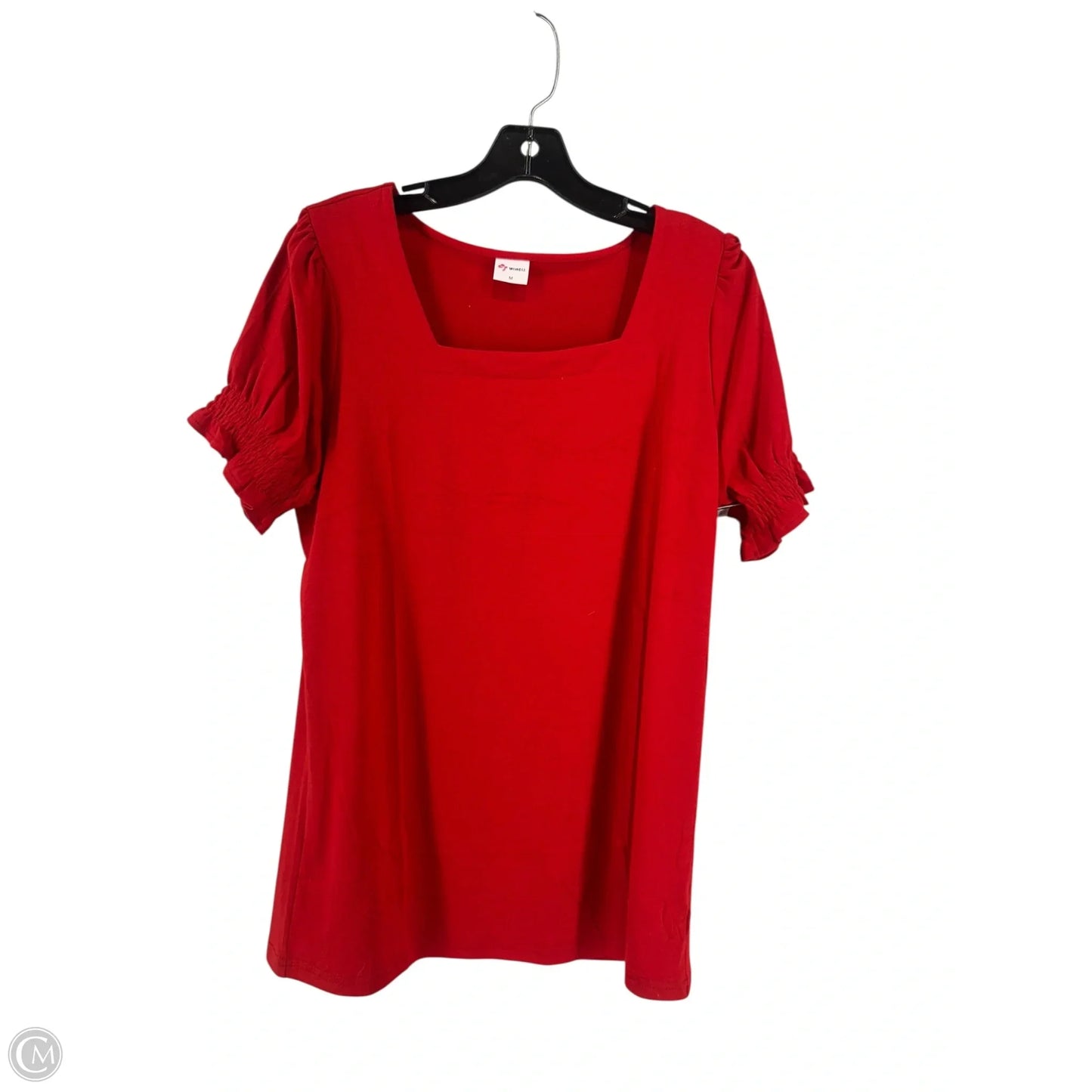 Top Short Sleeve By Clothes Mentor In Red, Size: M