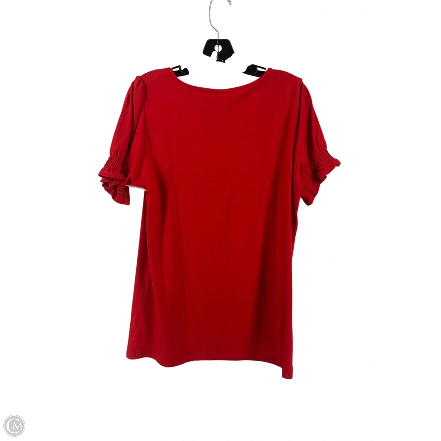 Top Short Sleeve By Clothes Mentor In Red, Size: M