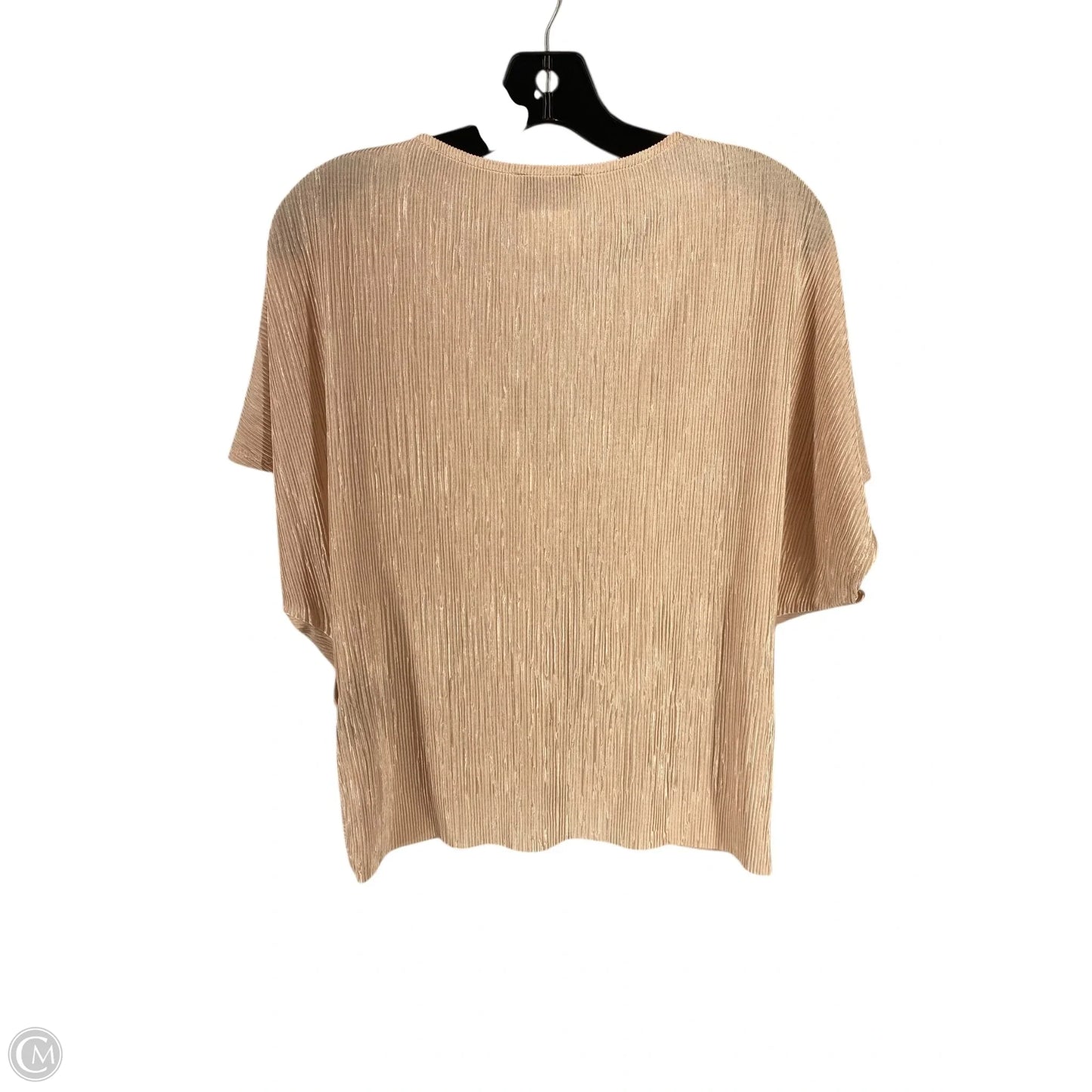 Top Short Sleeve By Cmc In Beige, Size: S