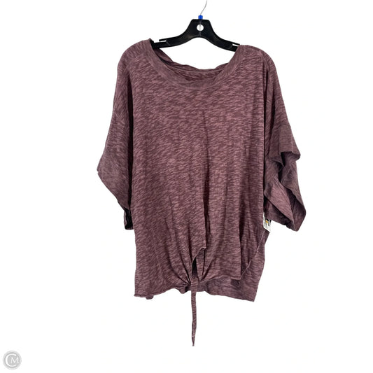 Top Short Sleeve By Pilcro In Purple, Size: L
