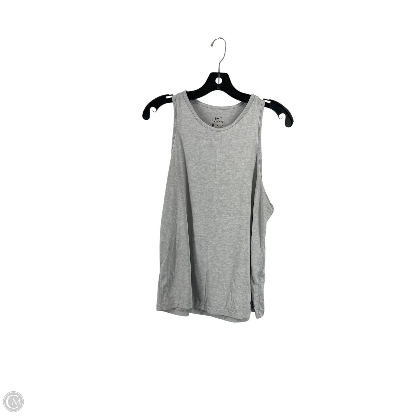 Athletic Tank Top By Nike In Grey, Size: M