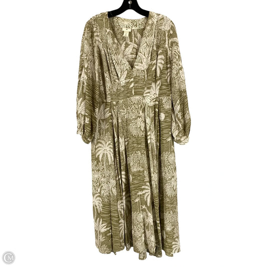 Dress Casual Maxi By H&m In Green, Size: M