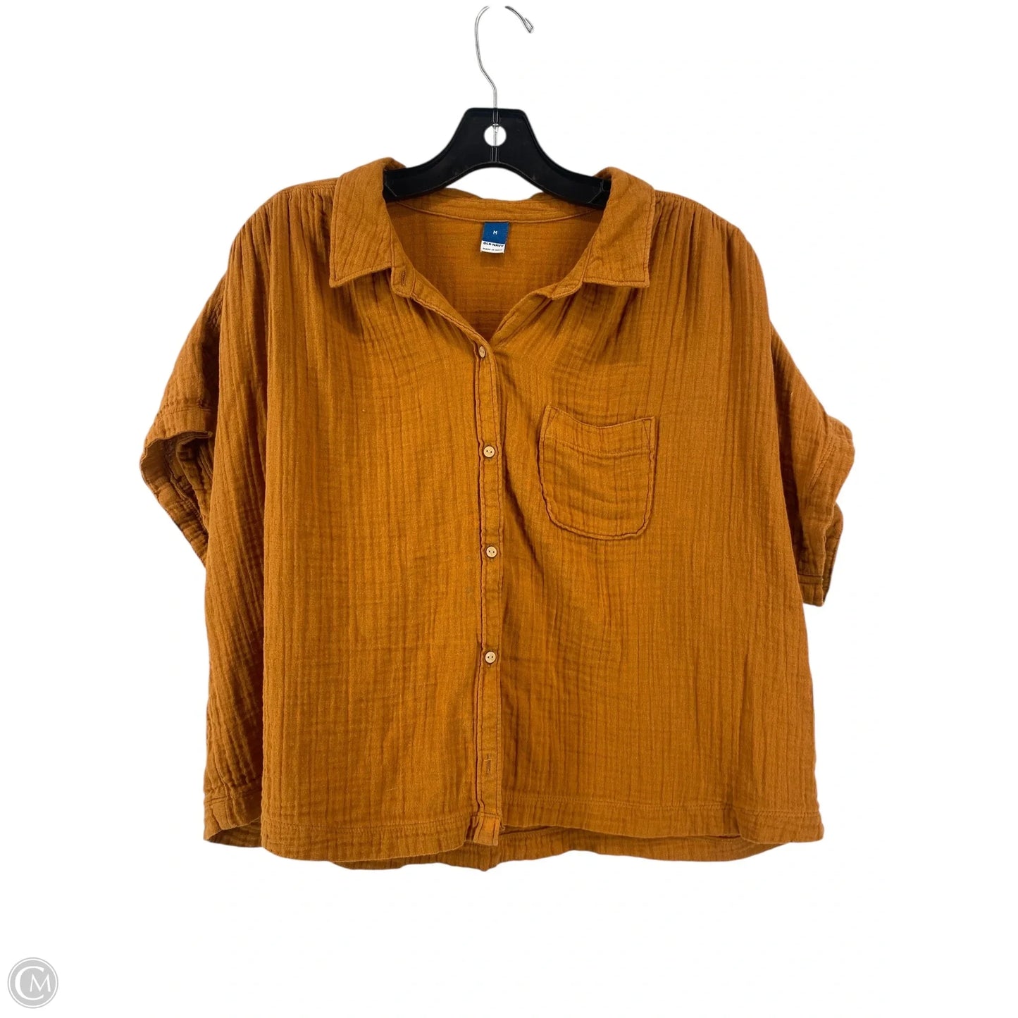 Top Short Sleeve By Old Navy In Orange, Size: M