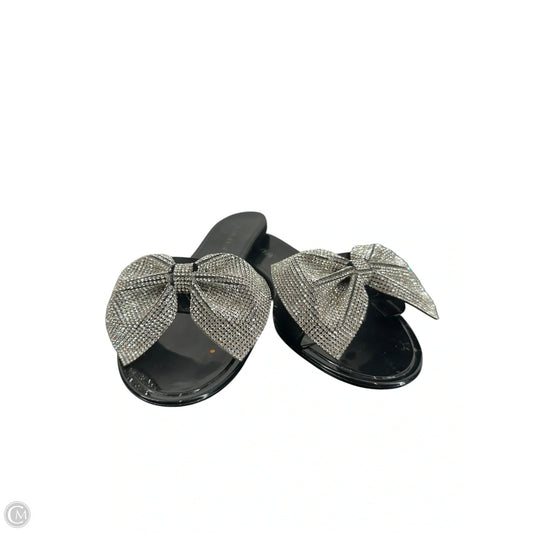 Sandals Flats By Clothes Mentor In Black, Size: 8