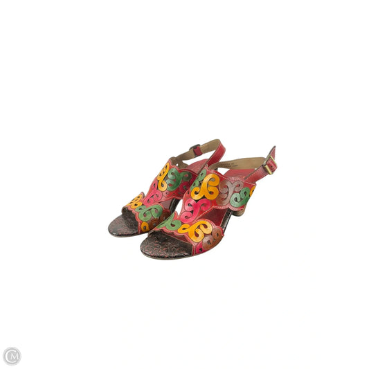 Shoes Heels Block By Clothes Mentor In Multi-colored, Size: 7