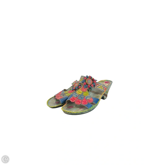 Shoes Heels Block By Clothes Mentor In Multi-colored, Size: 8