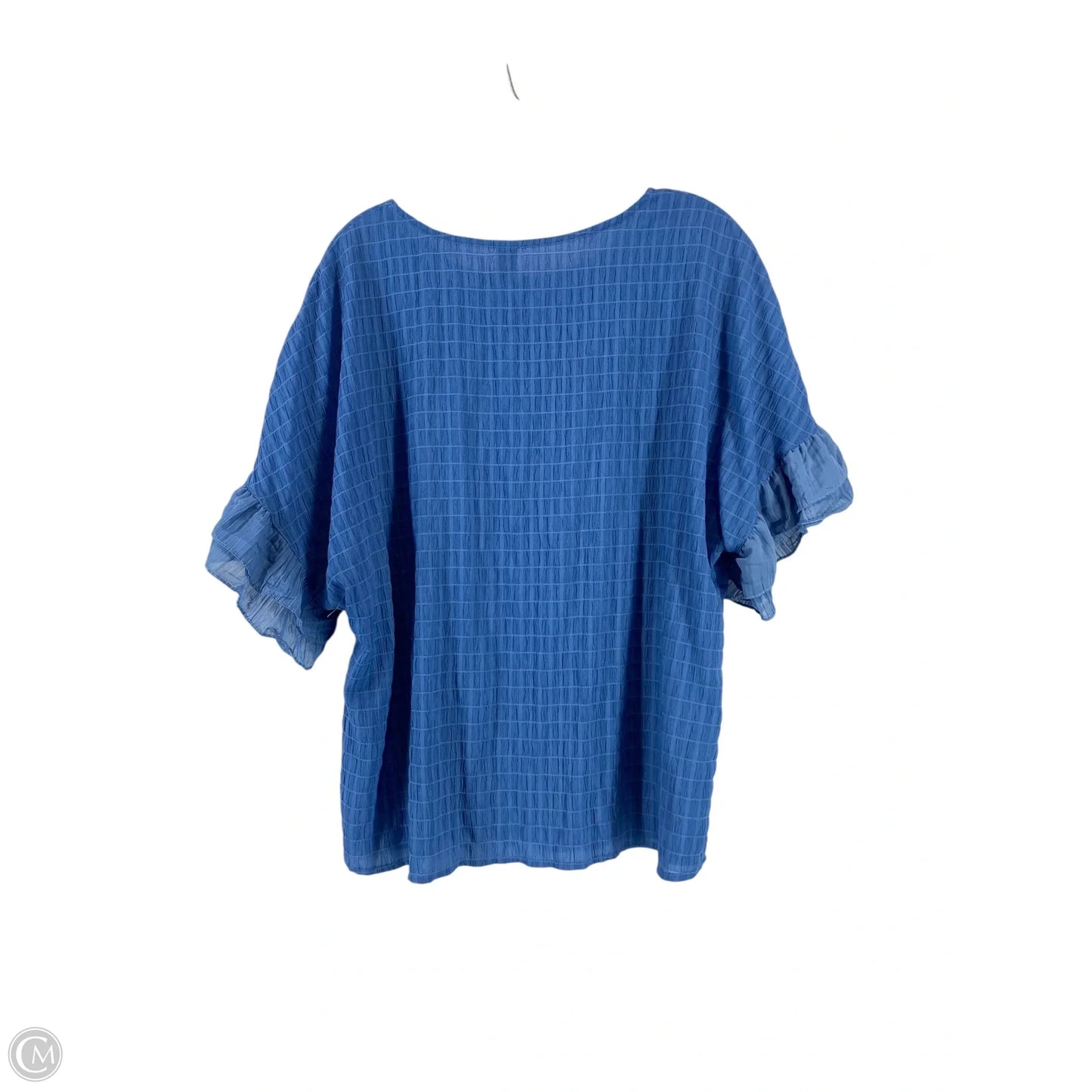 Top Short Sleeve By Cmc In Blue, Size: Xl