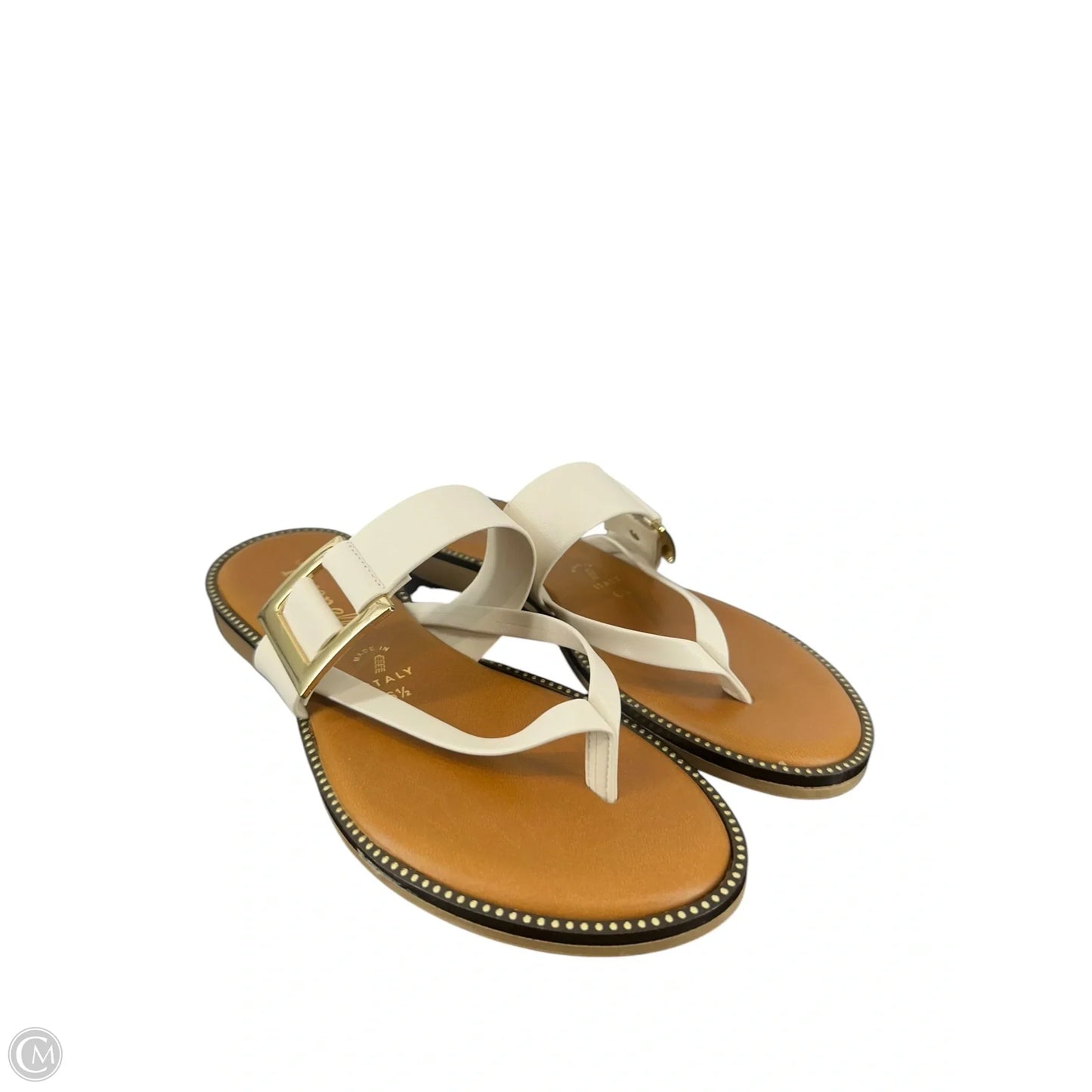 Sandals Flip Flops By Toscanella In White, Size: 7