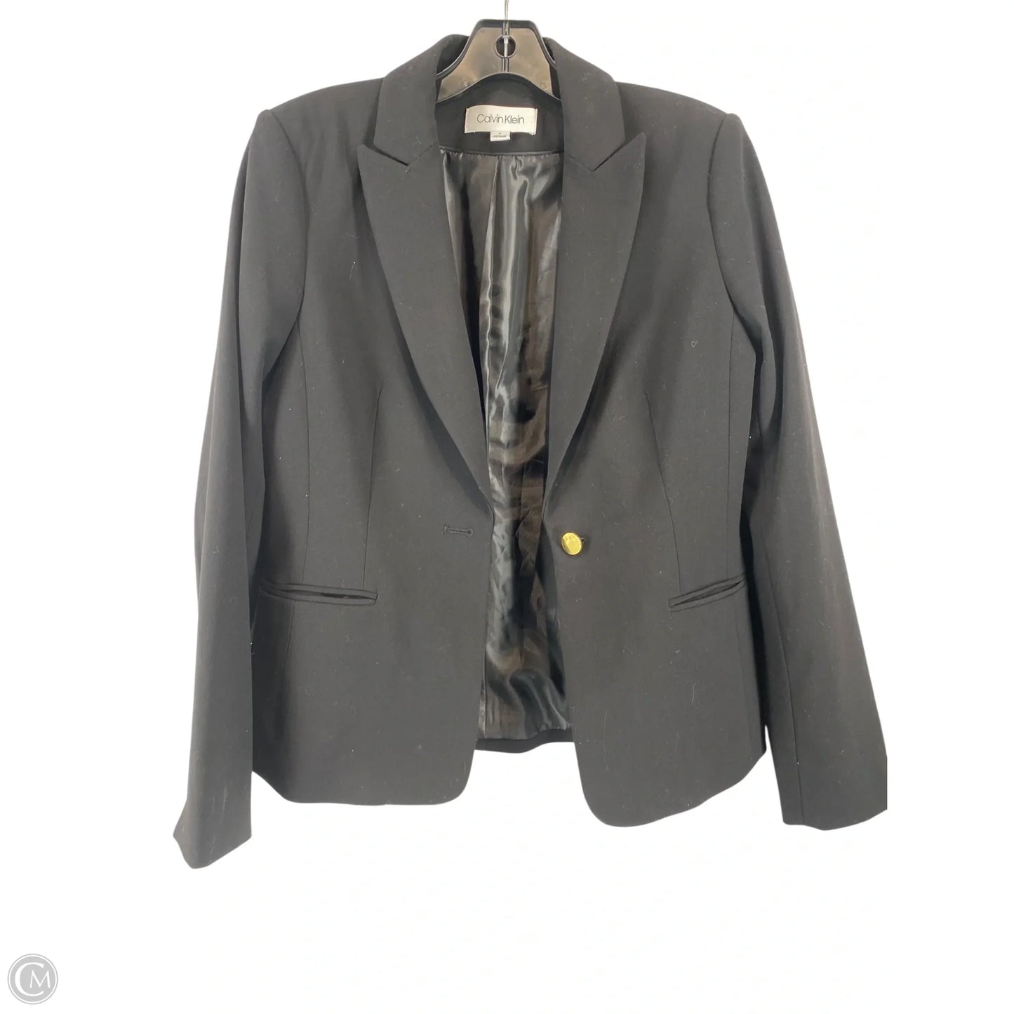 Blazer By Calvin Klein In Black, Size: 4