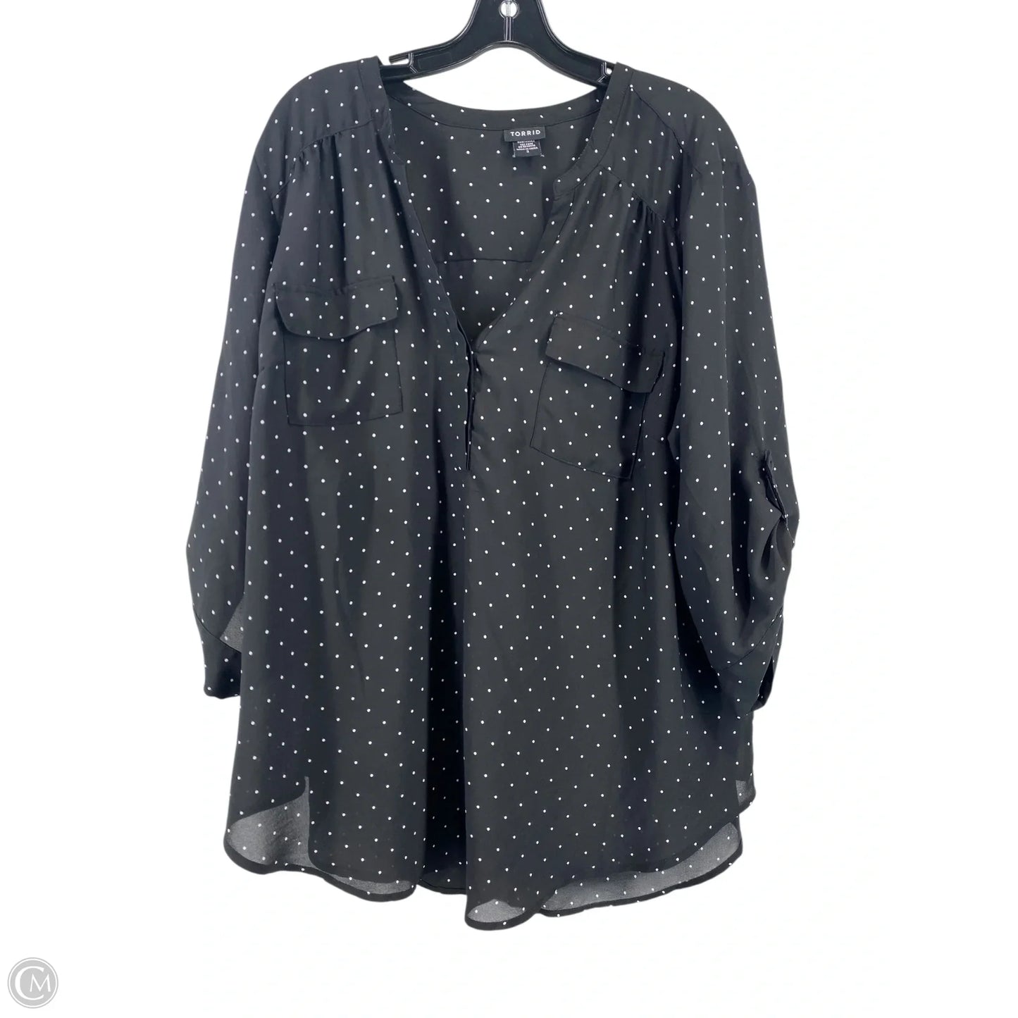 Top Short Sleeve By Torrid In Black, Size: 30