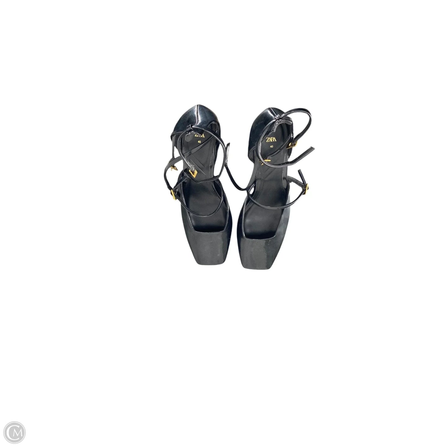 Shoes Heels Block By Zara In Black, Size: 10