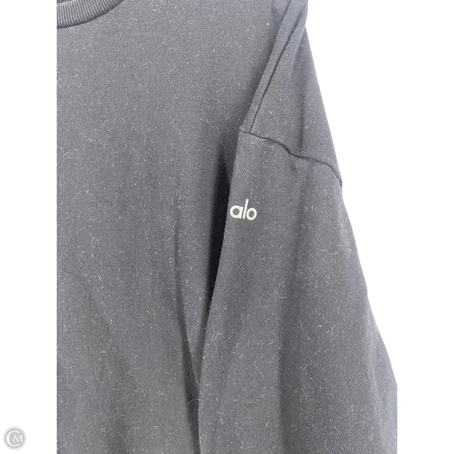 Athletic Sweatshirt Crewneck By Alo In Black, Size: M