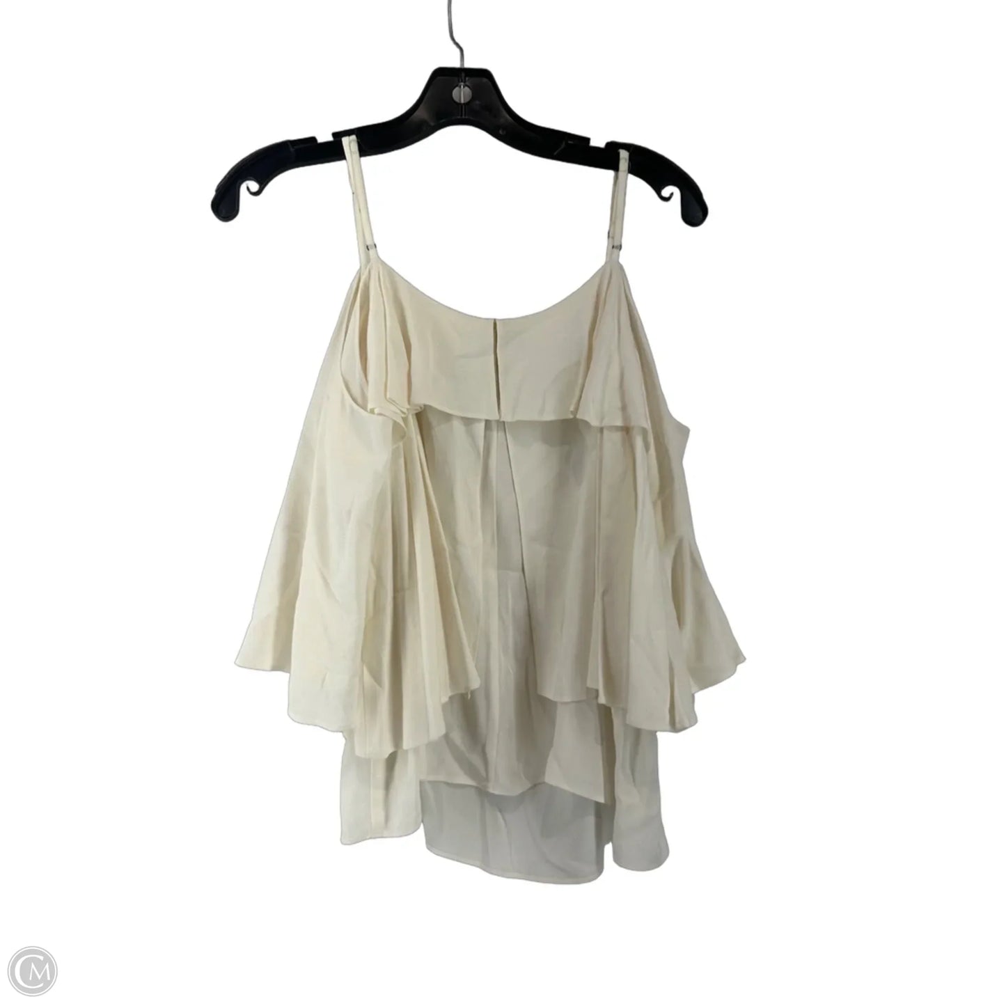 Top Short Sleeve By Ella Moss In Cream, Size: M