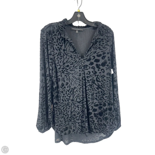 Top Long Sleeve By White House Black Market In Black, Size: Lp