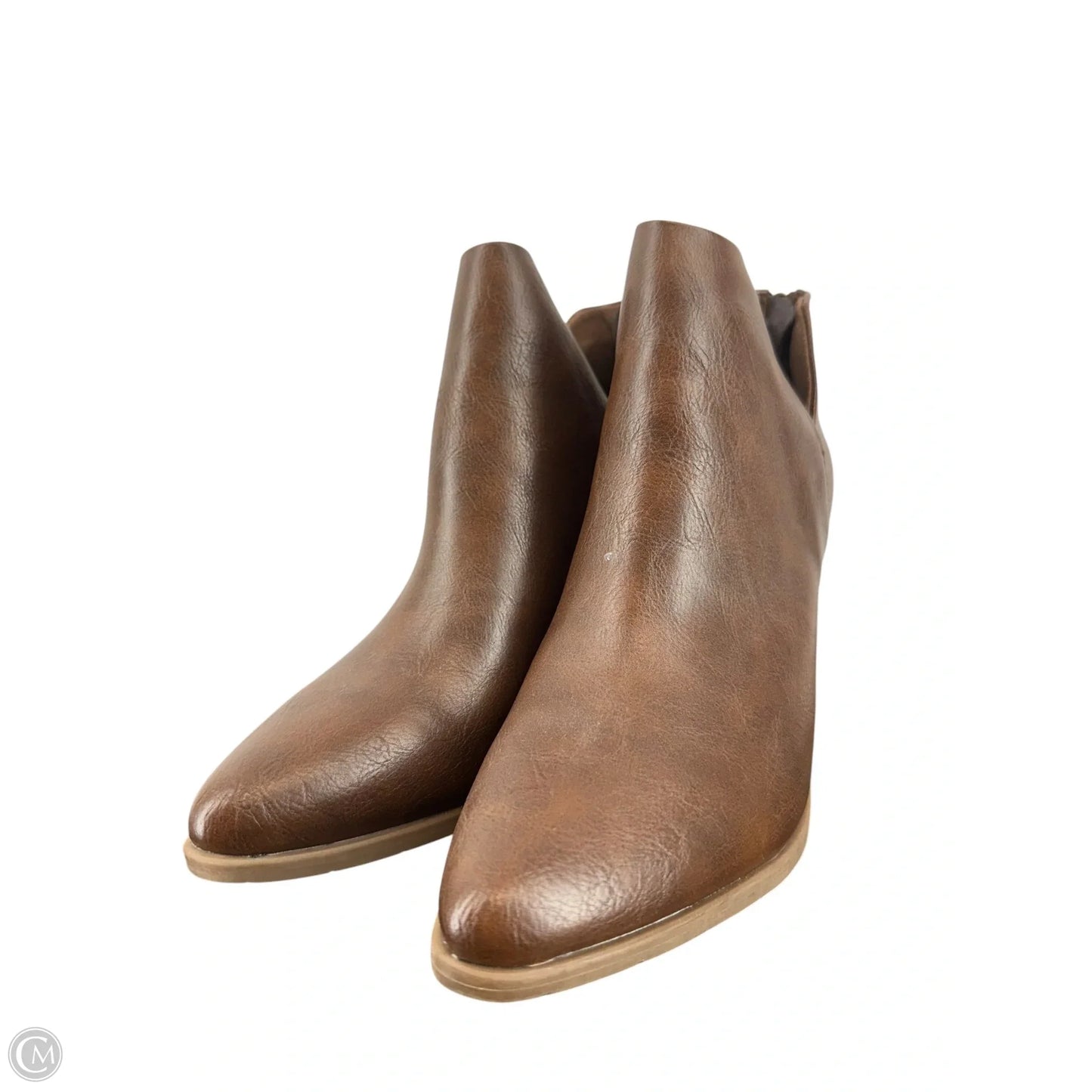 Boots Ankle Heels By Michael Shannon In Brown, Size: 9.5