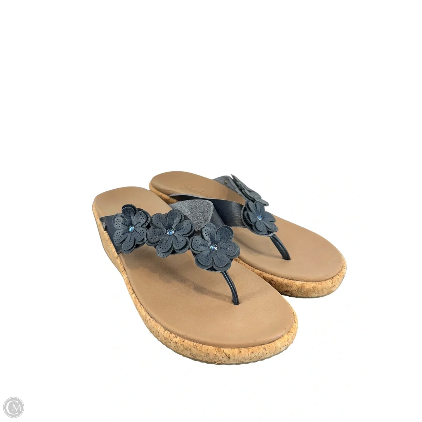 Sandals Flip Flops By Skechers In Navy, Size: 7