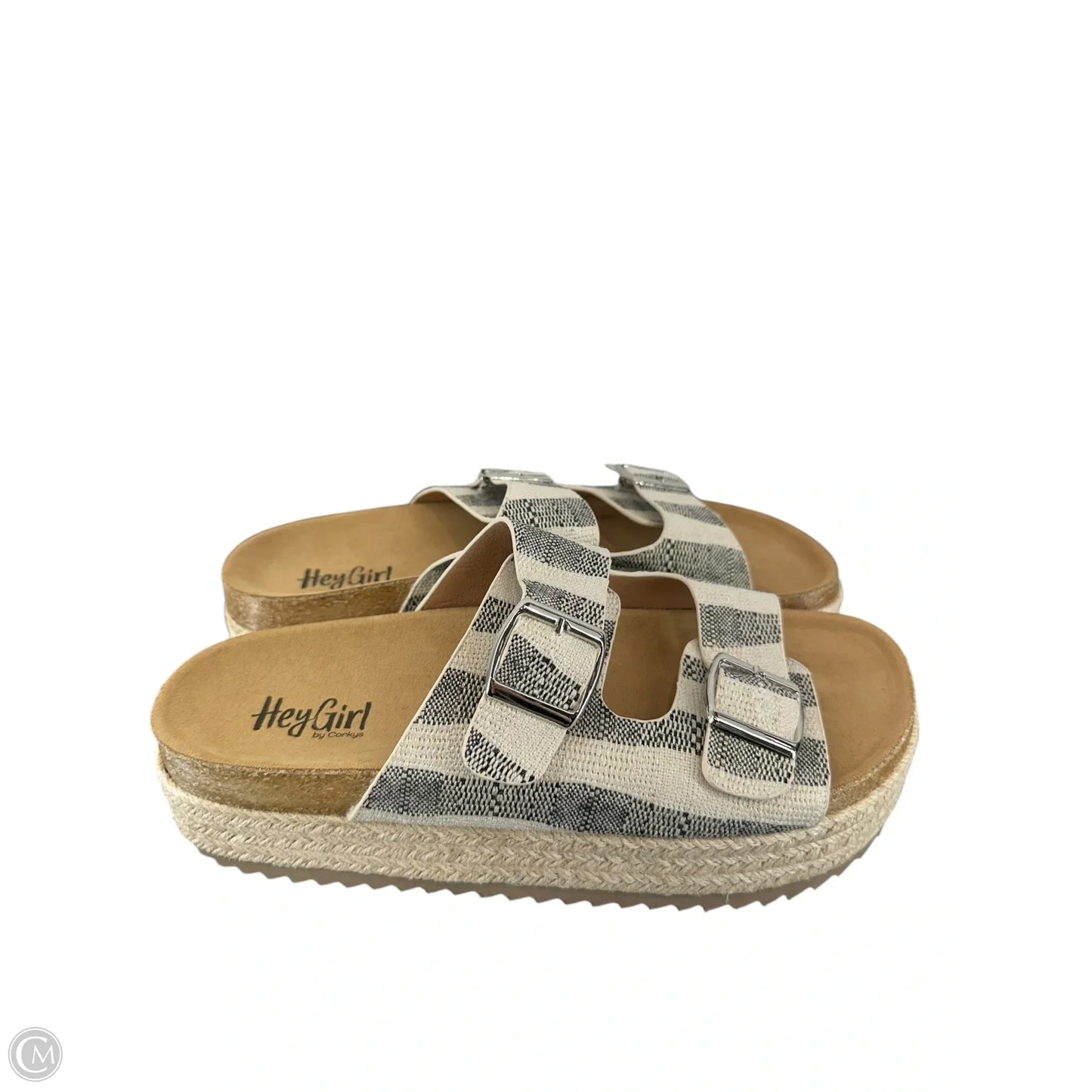 Shoes Flats By Clothes Mentor In Striped Pattern, Size: 11