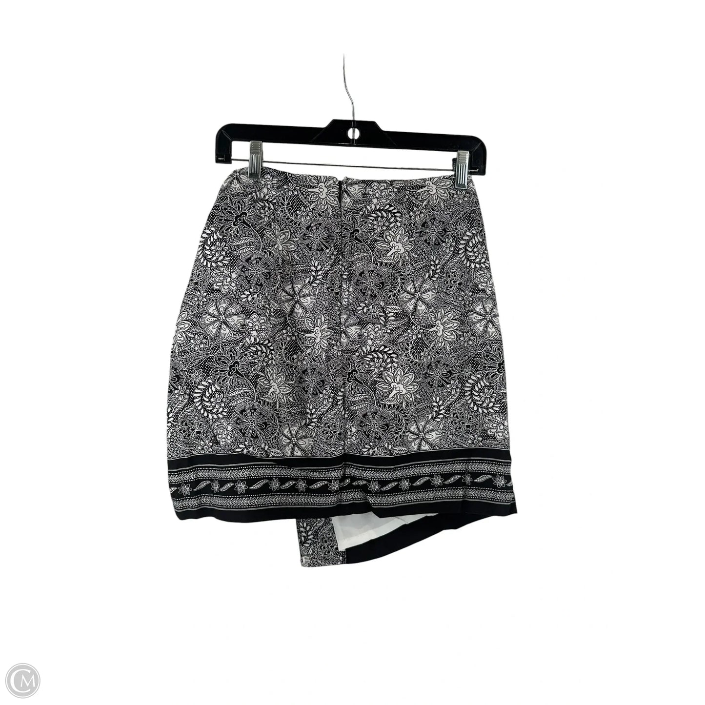 Skirt Mini & Short By Loft In Black & White, Size: 0