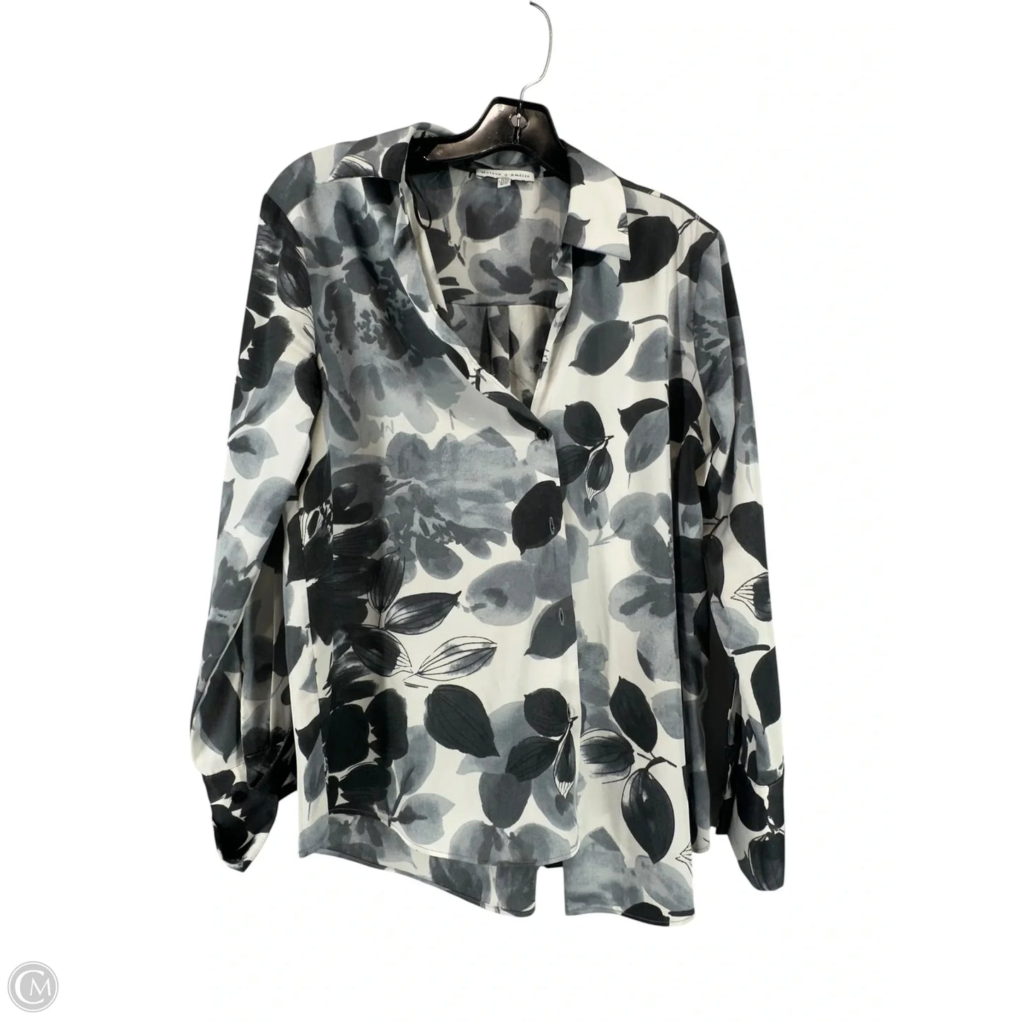 Top Long Sleeve By Maison Damelie In Grey, Size: Xs