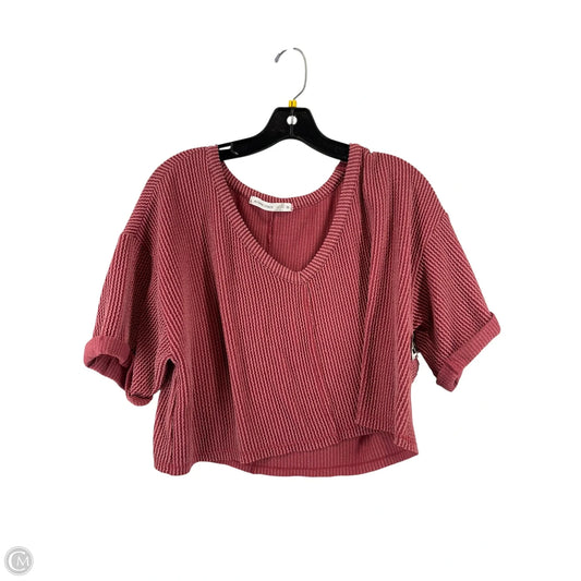 Top Short Sleeve By Altard State In Pink, Size: M