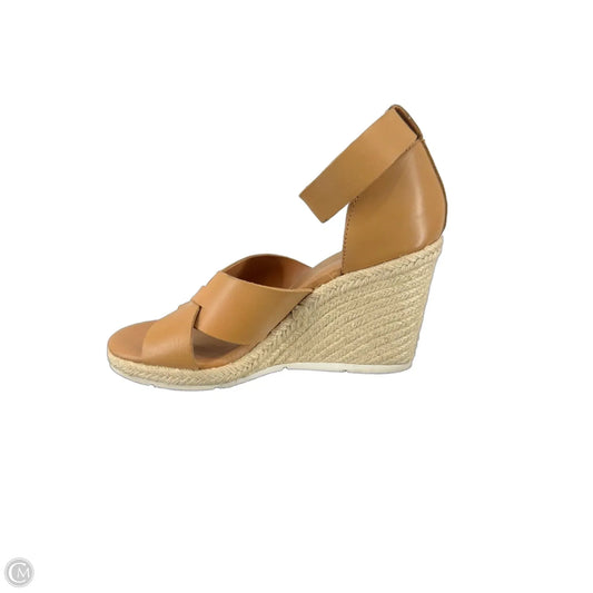 Sandals Heels Wedge By Treasure And Bond In Brown, Size: 8