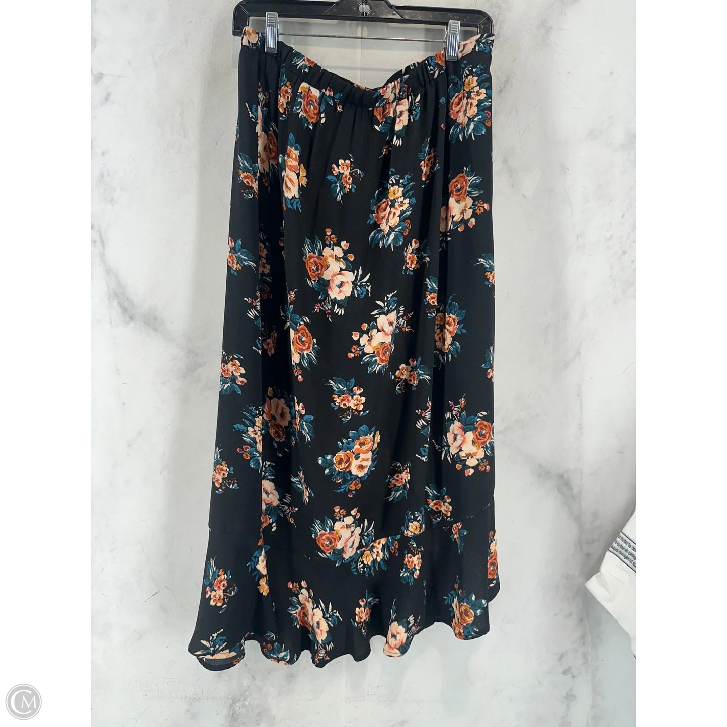 Skirt Maxi By Xhilaration In Floral Print, Size: L