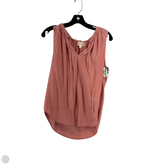Top Sleeveless By Cloth & Stone In Pink, Size: M