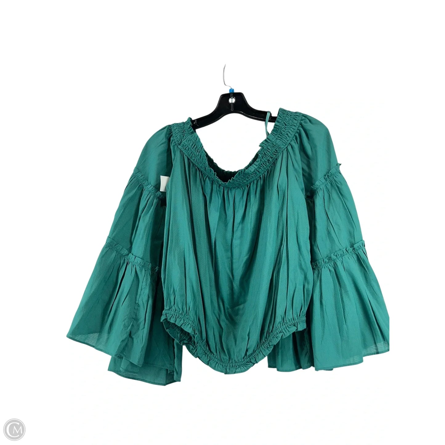 Top Long Sleeve By Free People In Teal, Size: S