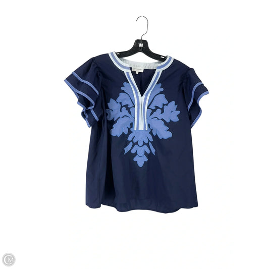 Top Short Sleeve By Entro In Blue, Size: M