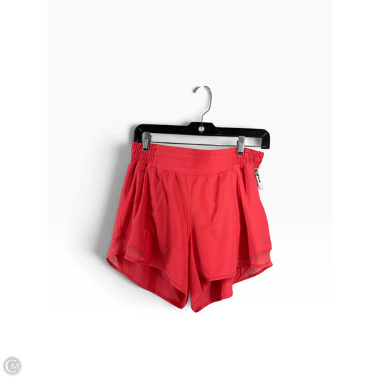 Athletic Shorts By Lululemon In Pink, Size: 8