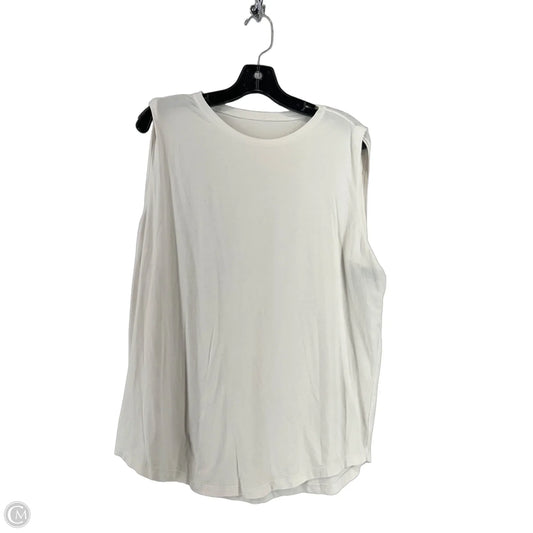 Top Sleeveless By Lululemon In Cream, Size: M