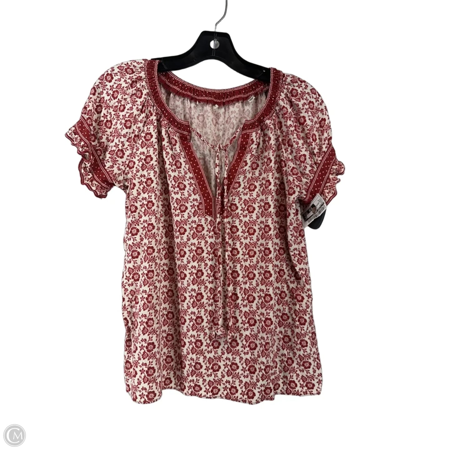 Top Short Sleeve By Clothes Mentor In Red, Size: S