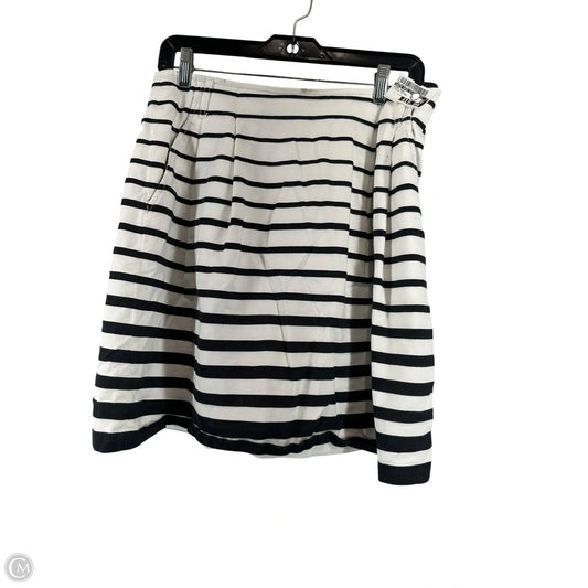 Skirt Midi By White House Black Market In Striped Pattern, Size: 8