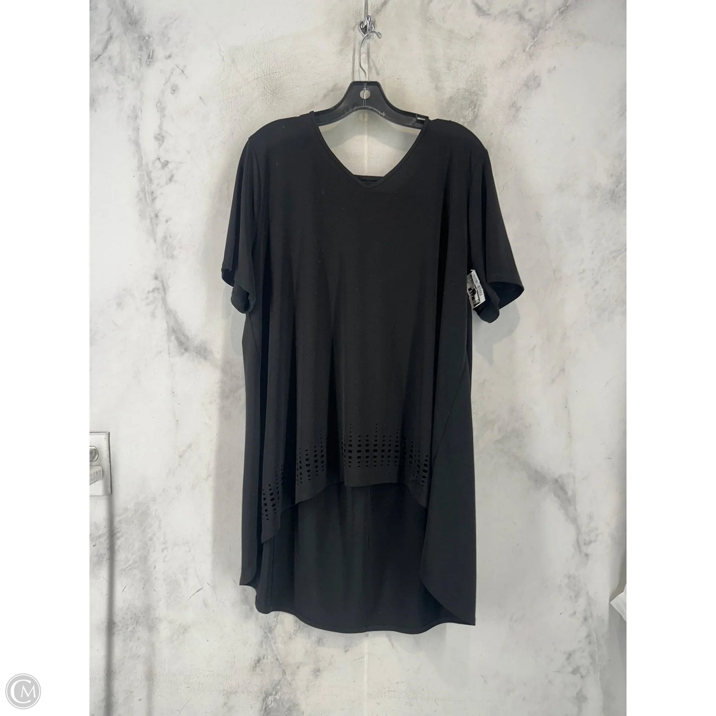 Top Short Sleeve By Chicos In Black, Size: 30