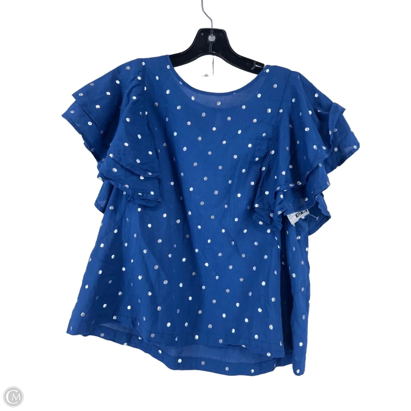 Top Short Sleeve By J. Crew In Blue, Size: L