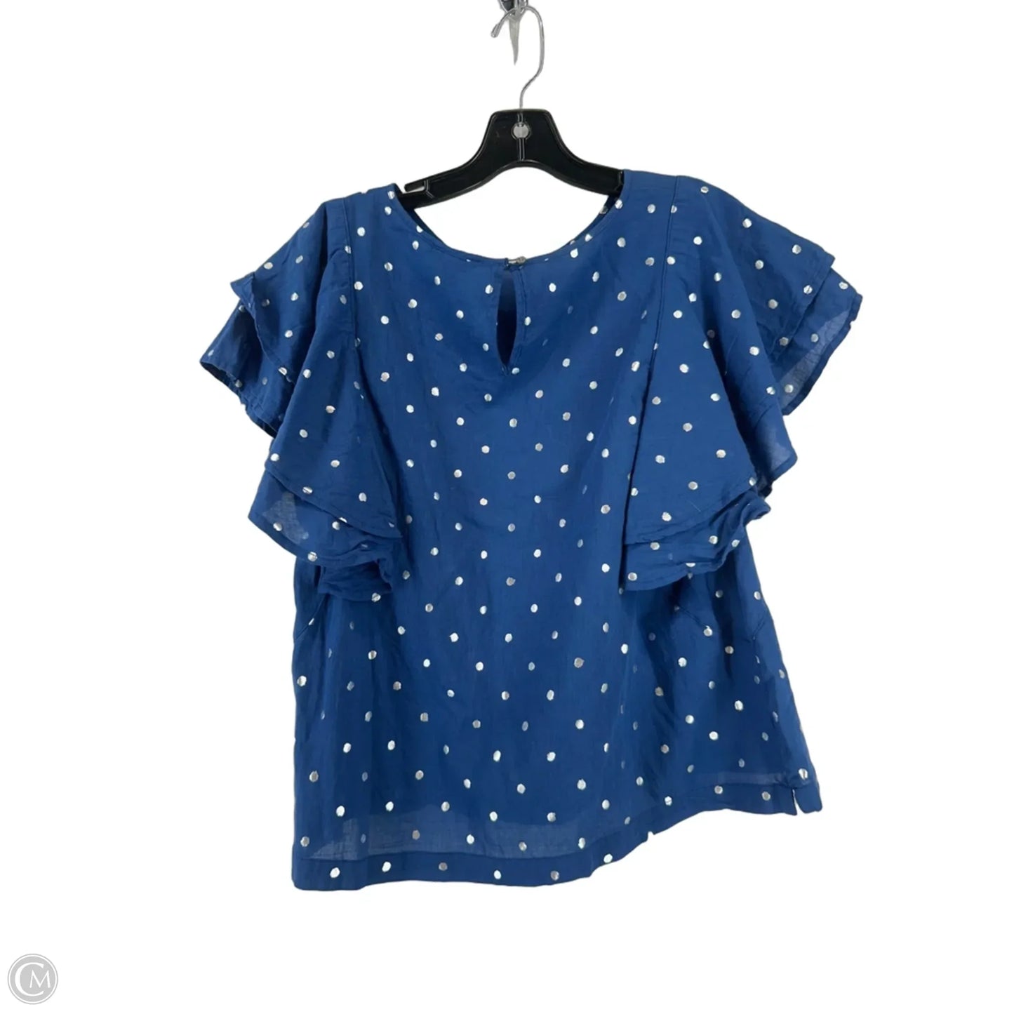 Top Short Sleeve By J. Crew In Blue, Size: L