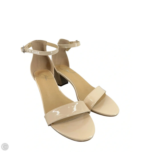 Shoes Heels Block By Clothes Mentor In Tan, Size: 10