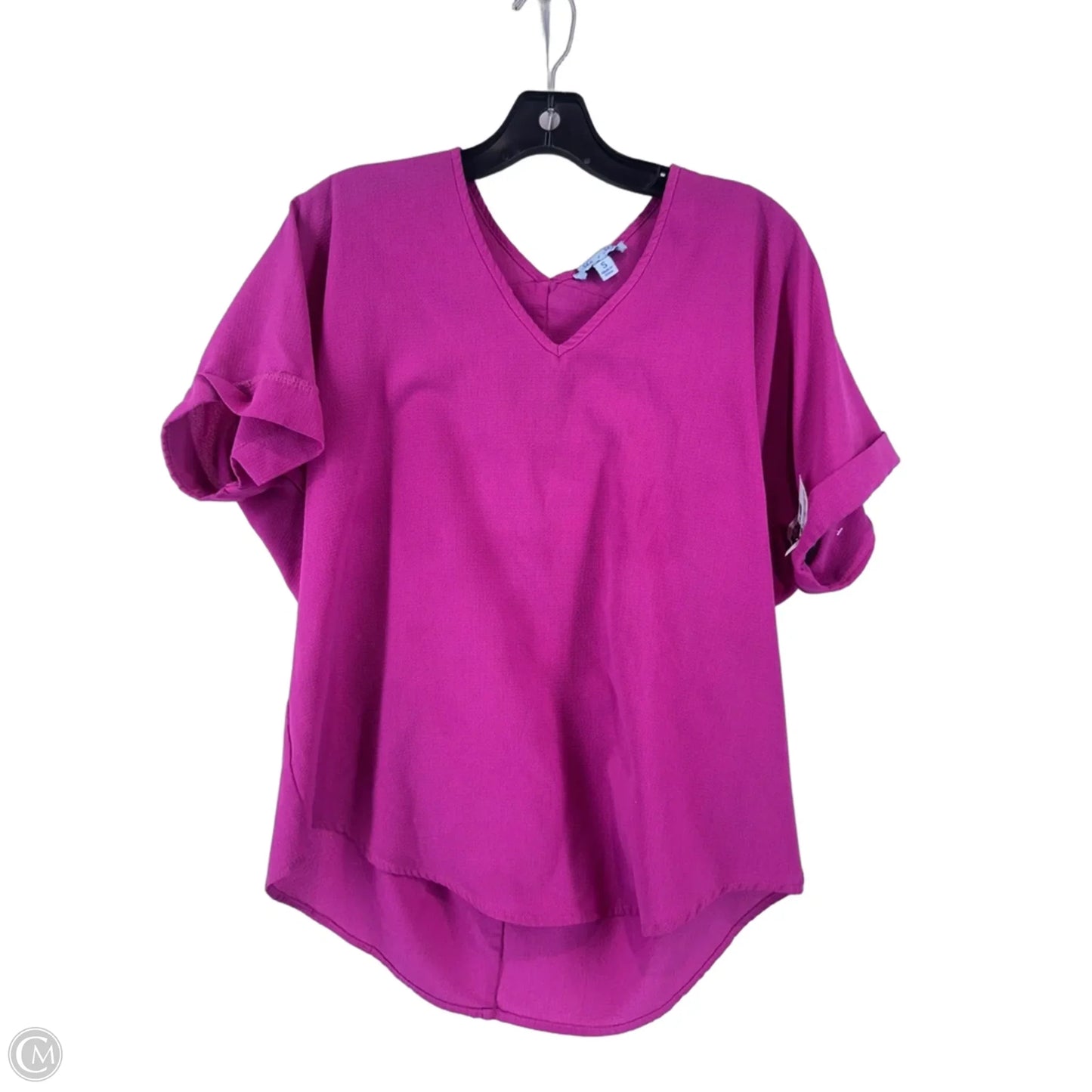 Top Short Sleeve By She + Sky In Purple, Size: S