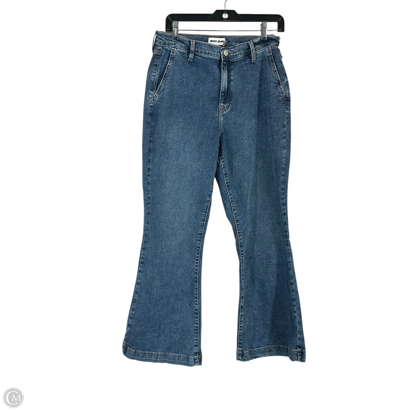 Jeans Flared By Dkny In Navy, Size: 10