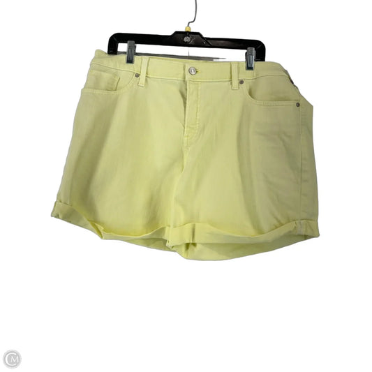 Shorts By Chicos In Yellow, Size: L