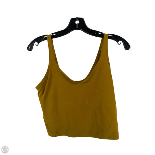 Athletic Tank Top By Lululemon In Yellow, Size: 8