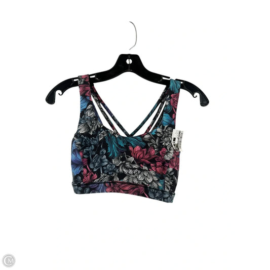 Athletic Bra By Clothes Mentor In Floral Print, Size: M