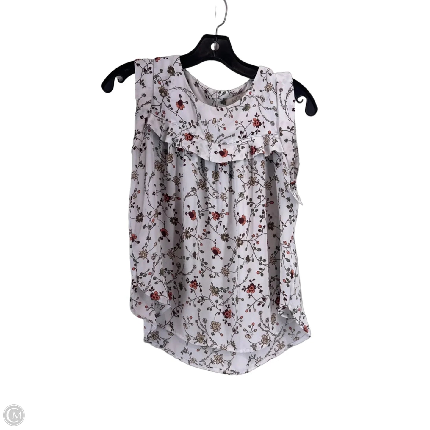 Top Sleeveless By Loft In White, Size: Xsp