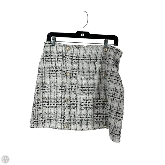 Skirt Mini & Short By Shein In Black & White, Size: L