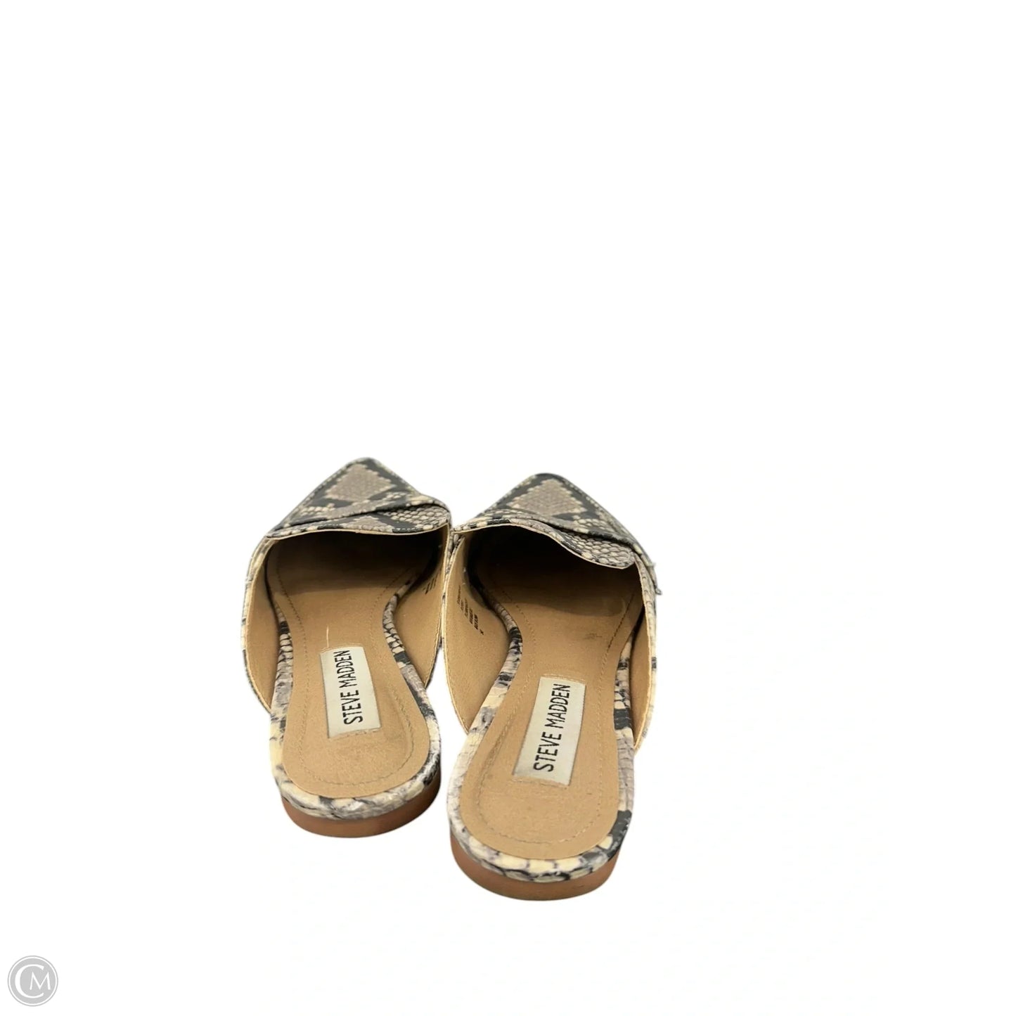 Sandals Flats By Steve Madden In Animal Print, Size: 6.5