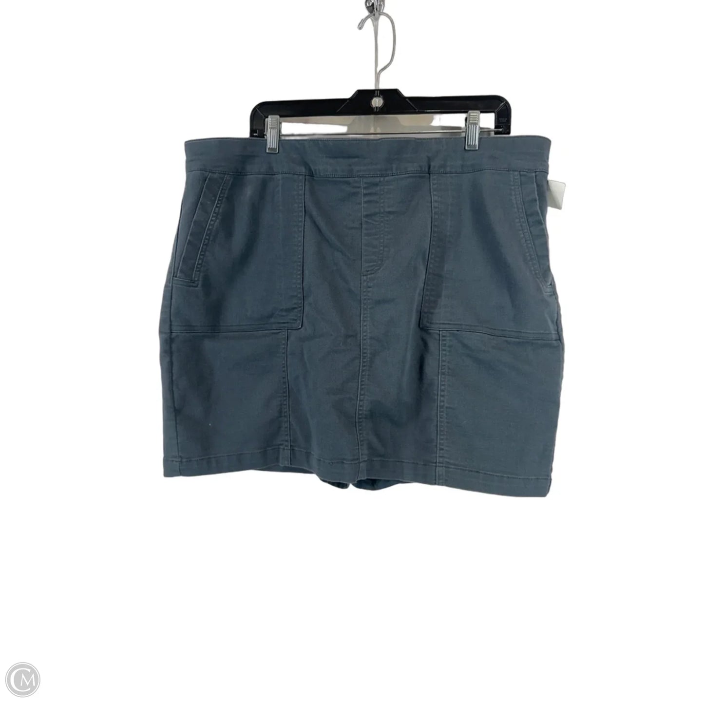 Skort By Clothes Mentor In Grey, Size: 2x