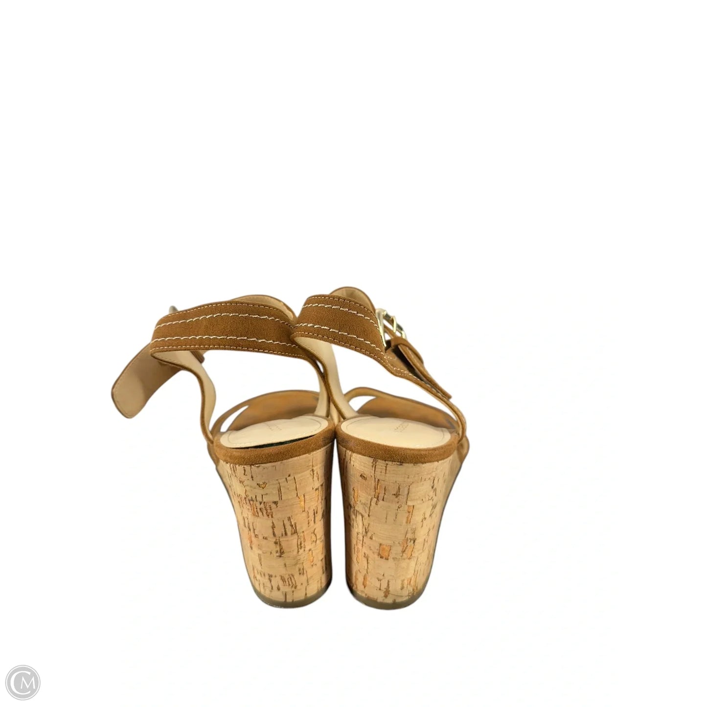 Sandals Heels Platform By Liz Claiborne In Brown, Size: 8