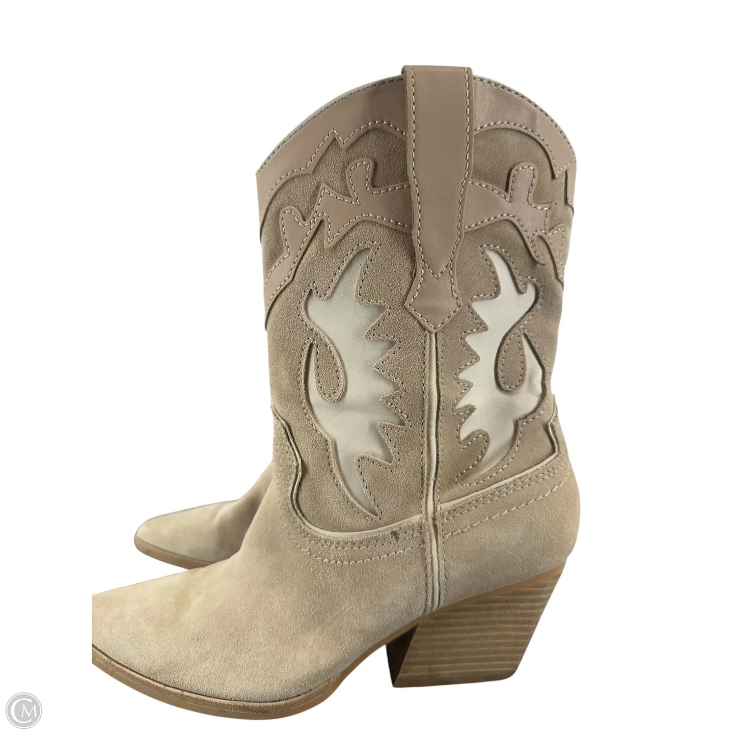 Boots Ankle Heels By Dolce Vita In Beige, Size: 8